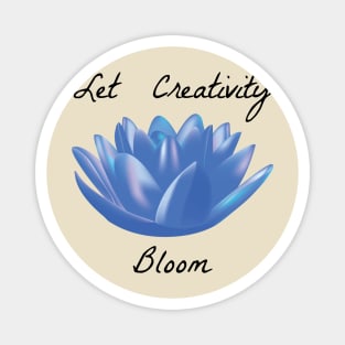 Let Creativity Bloom - Black Magnet